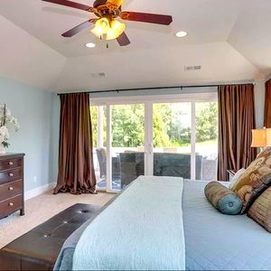 Set of 8 Pottery Barn 96” Chocolate Linen Drapes